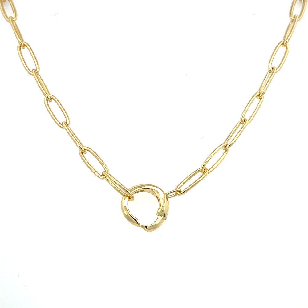 SKU: N052-03G ANIA HAIE Gold Tiger Chain Charm Connector Necklace