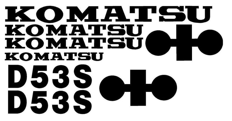 Komatsu D53S-17 Decal Set