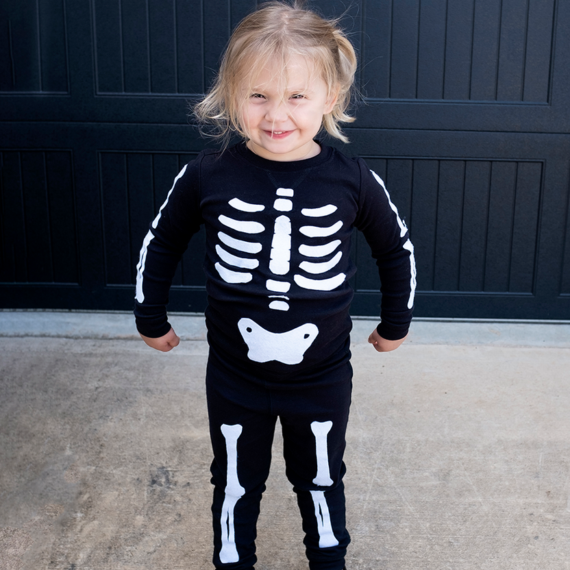 Adorable Kids DIY Classic Skeleton Costume | Primary.com | Primary.com