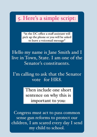 sample script of call to elected official