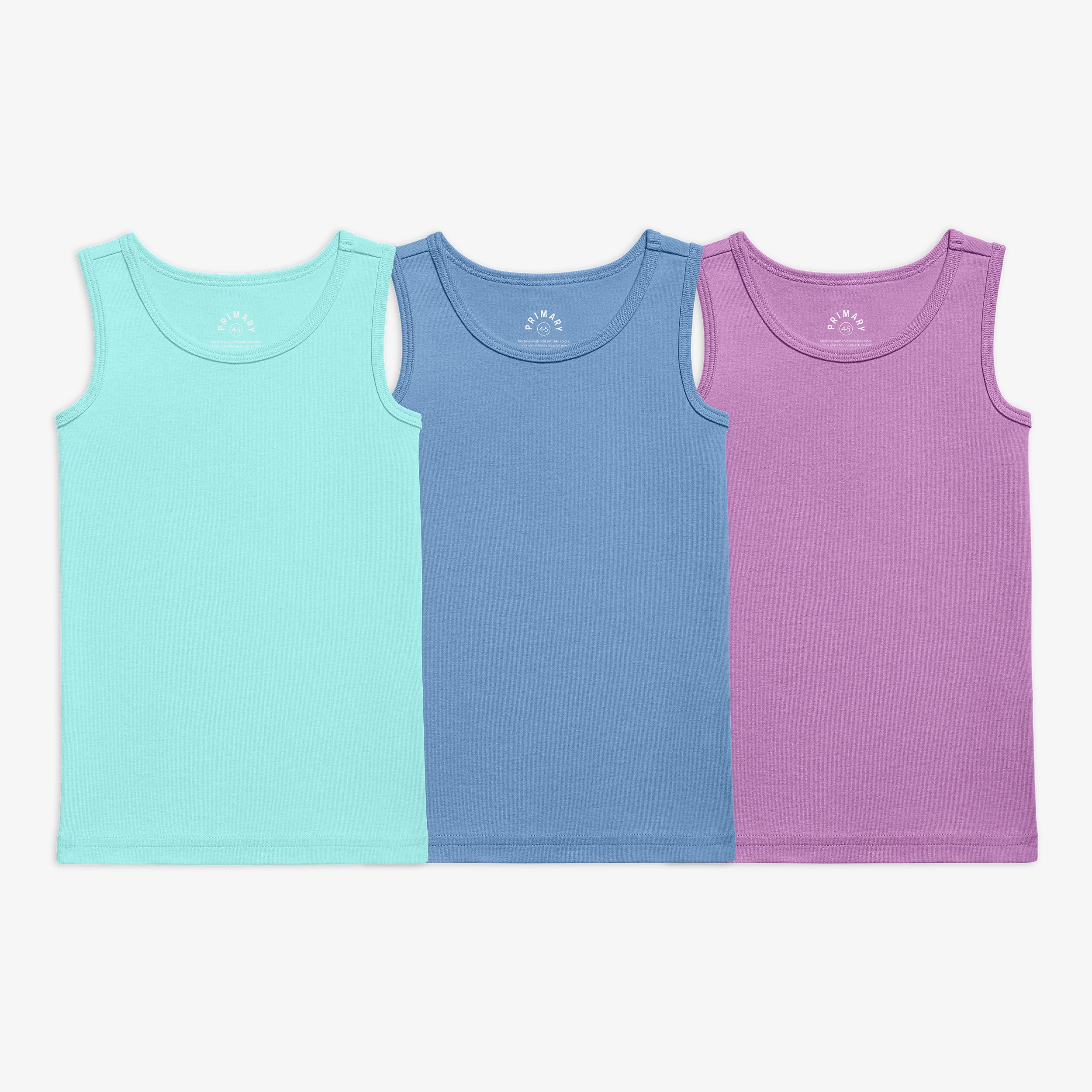 Fruit of the Loom Girls' Undershirts, Layering Tank Tops, 10 Pack