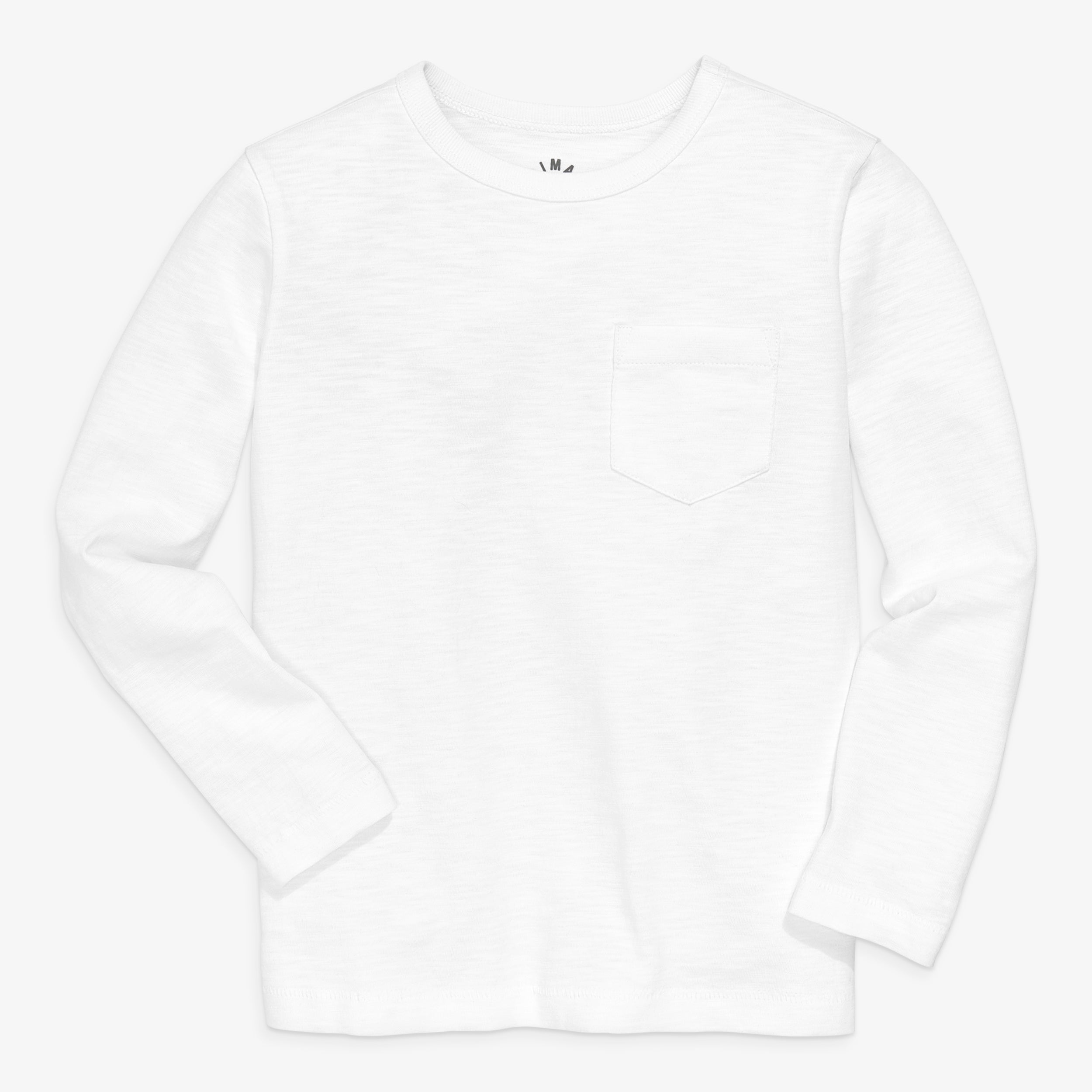 Long sleeve slub pocket tee