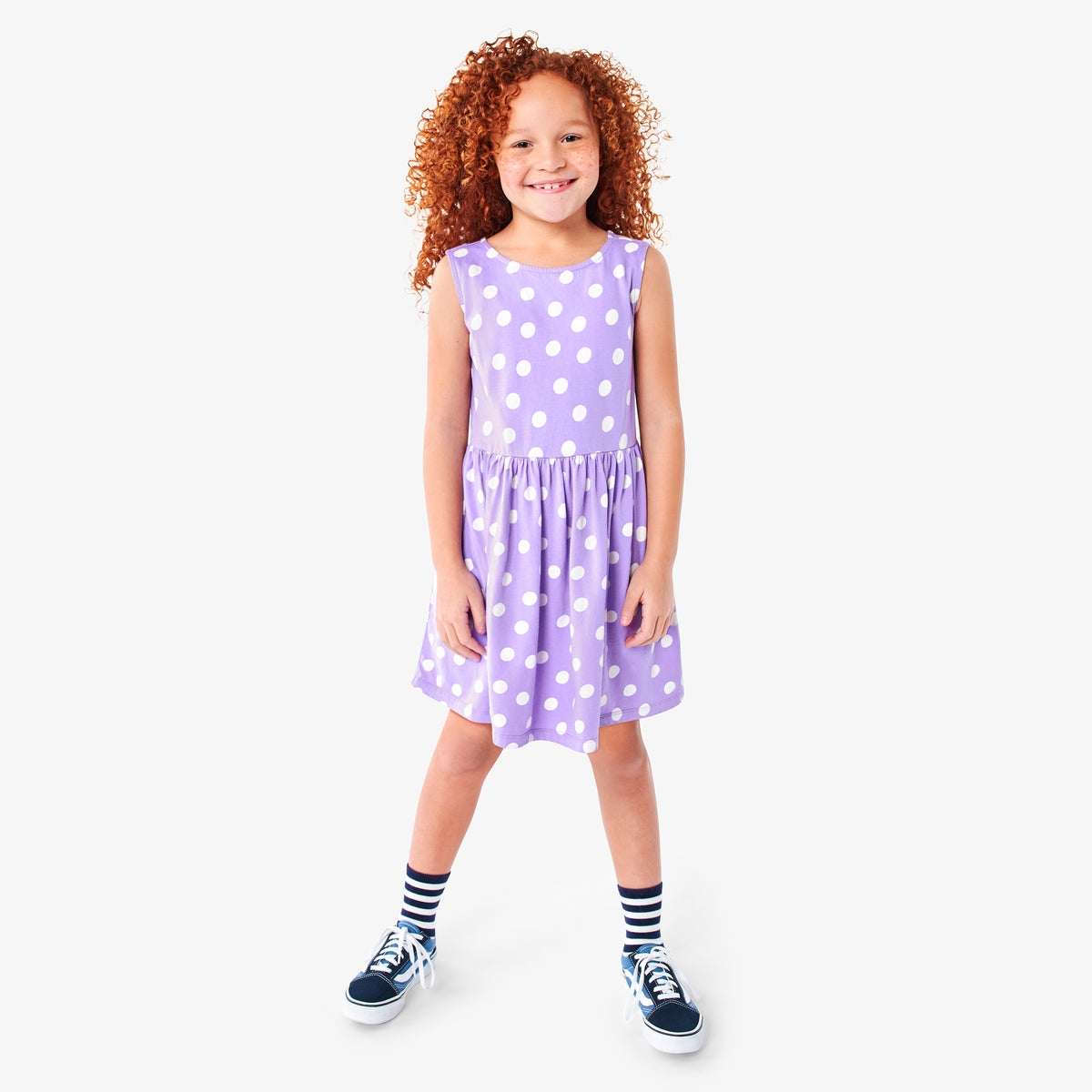 Recess dress in confetti dot | Primary.com