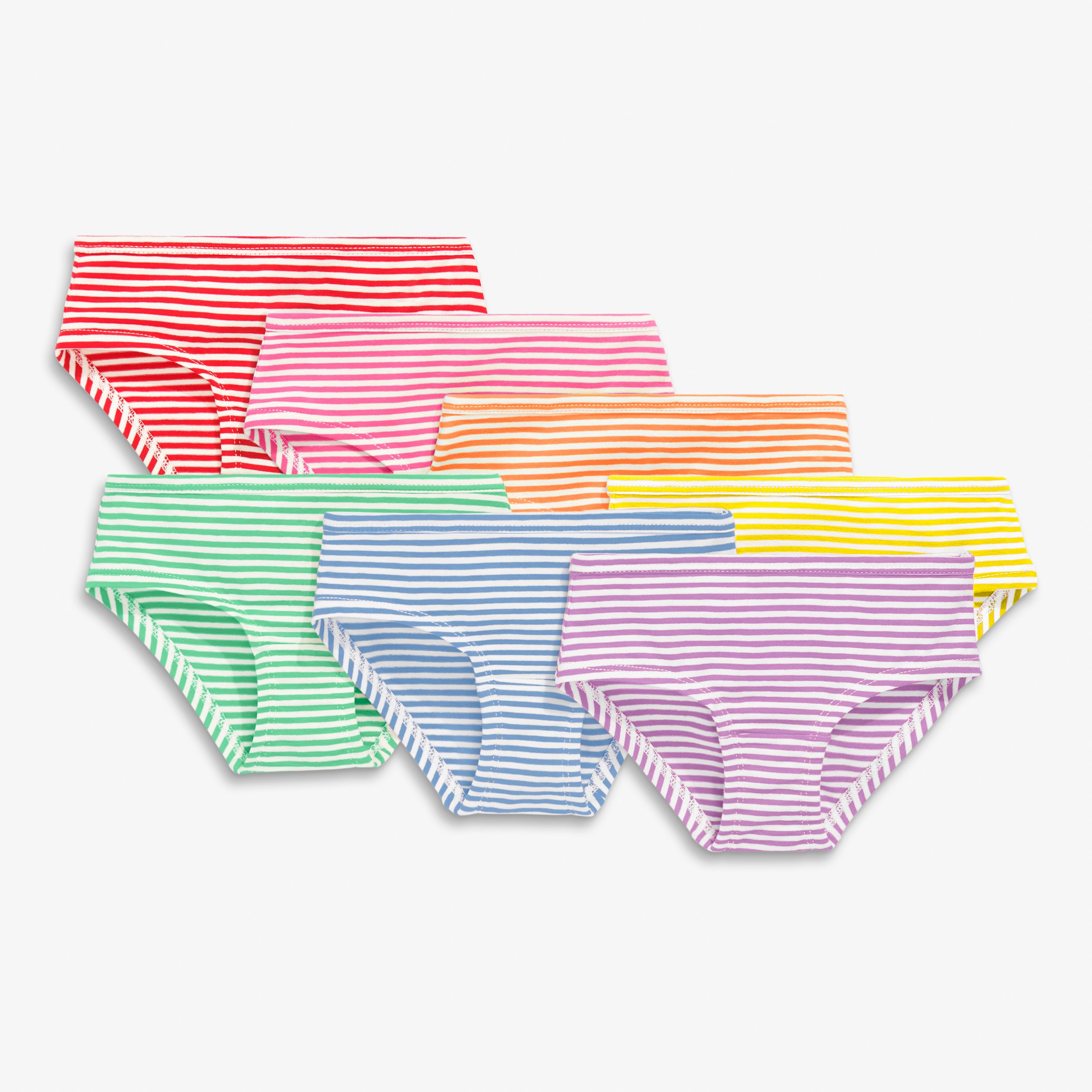 [7 Pack] Simple Seamless Low * No Show Bikini Briefs, Stretchy & Breathable  Solid Color Bikini Brief Panties, Women's Lingerie & Underwear