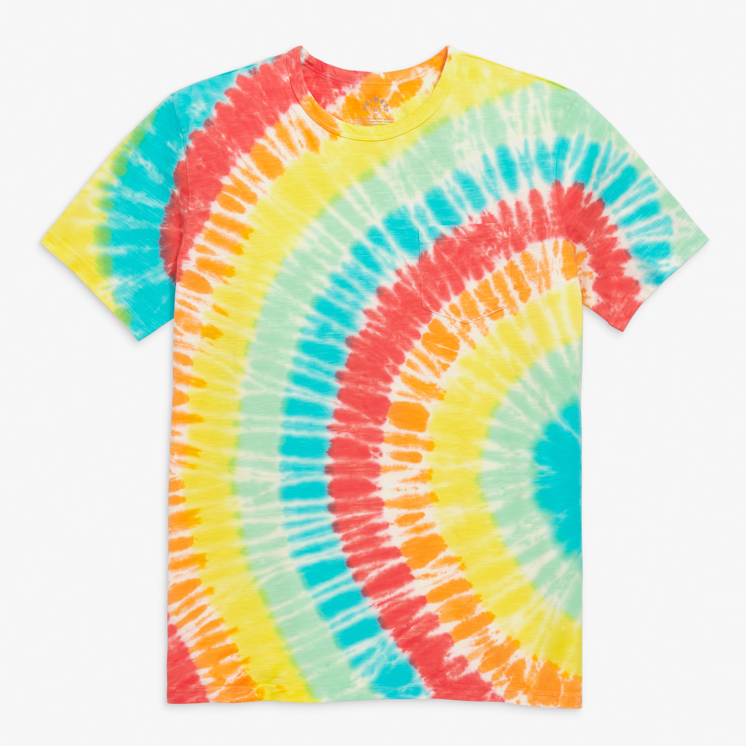 Faded Crystal Scattered Pattern Design Unisex Adult Tie Dye T-Shirt Tee