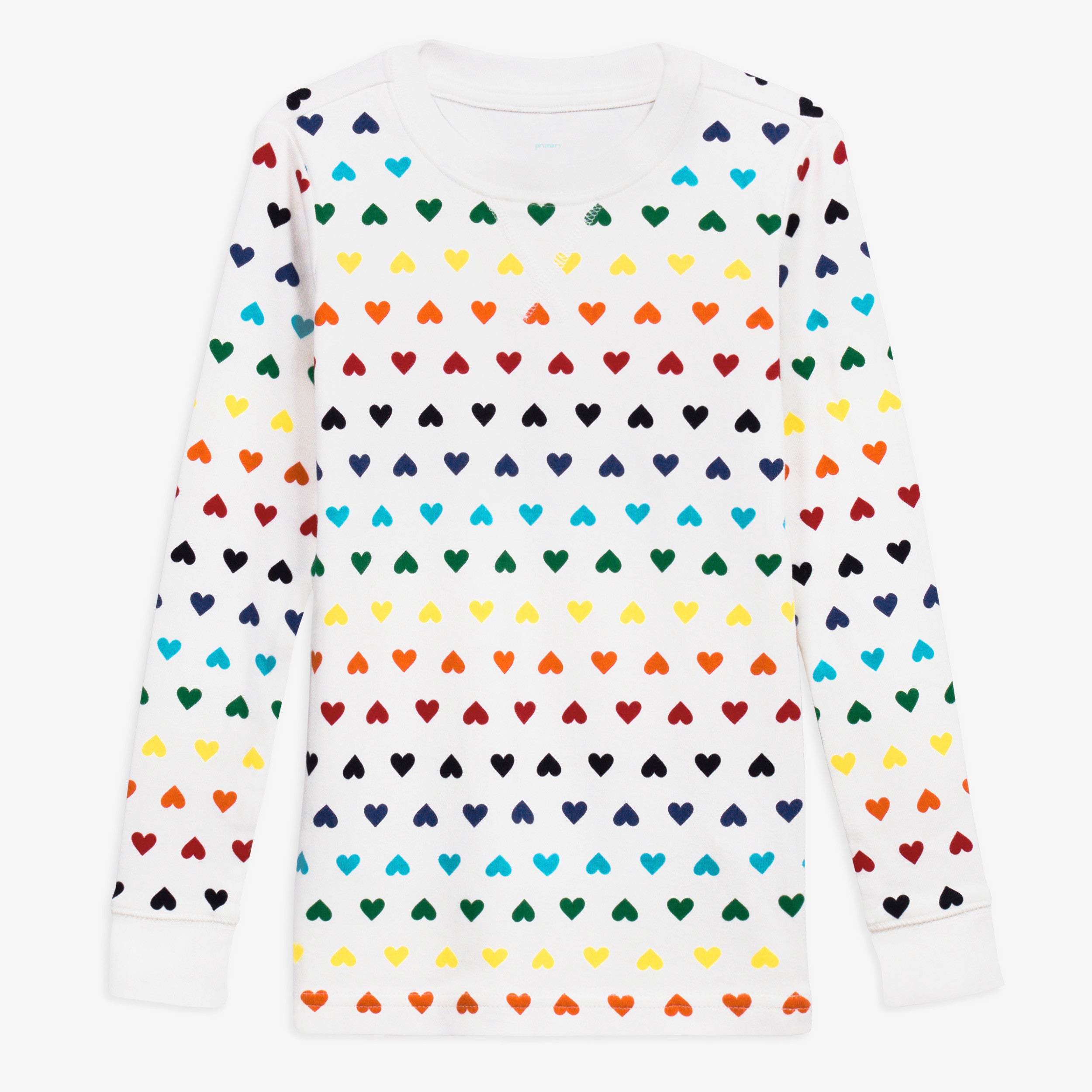 Kids Rainbow Heart Pj Top Primary Com