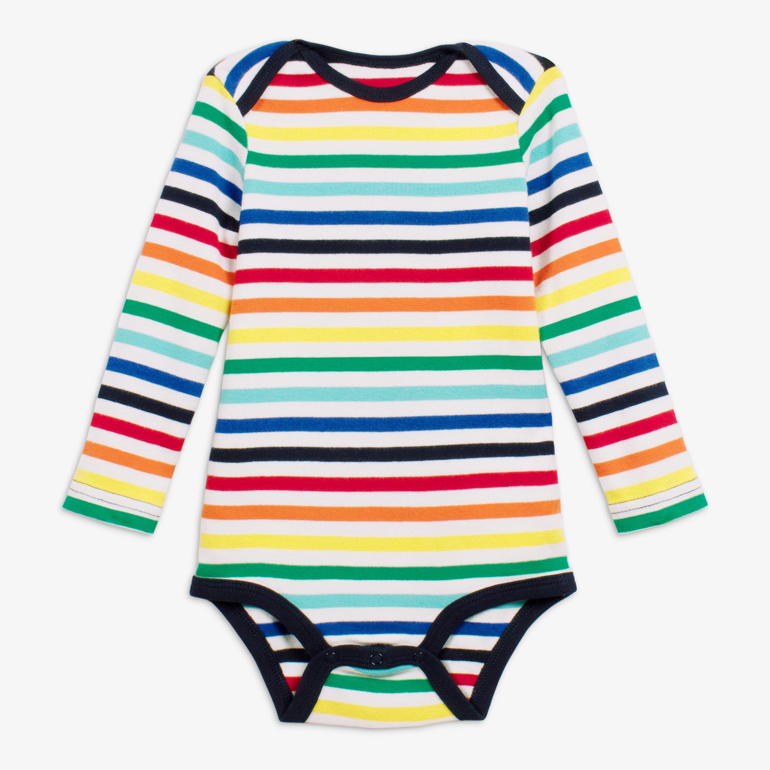 Rainbow Stripe All Over Bodysuit -Multi