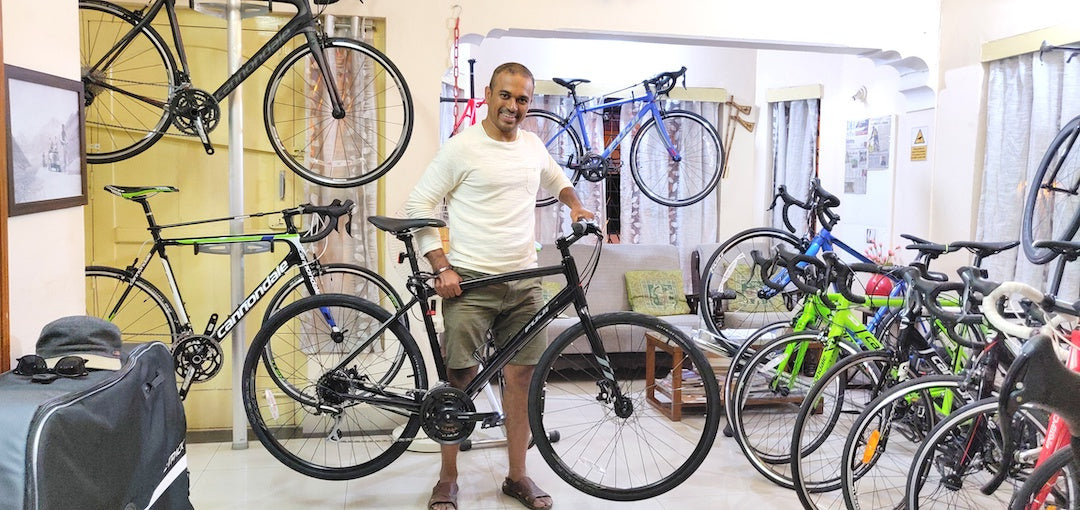 Cycling Boutique - The best bicycle store in India and Bangalore for all international cycling brands: Cannondale, Marin Bikes, Fuji Bikes, Merida Bikes, Surly Bikes, Colnago, Chapter2, BMC, Java, De Rosa, Montra Cycles and Service of Decathlon Bikes, Giant, Scott, Specialized, Trek bikes and many more.