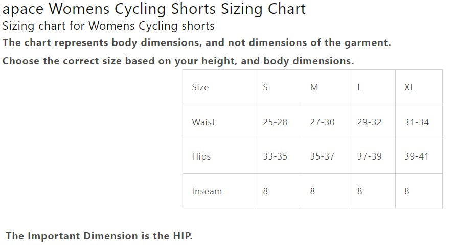 Apce-Size-Guide-Women-Shorts