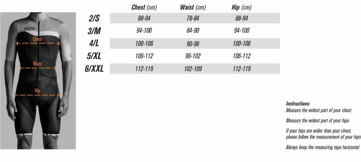 Bioracer-Jersey-Official-Team-Germany-Size-Guide