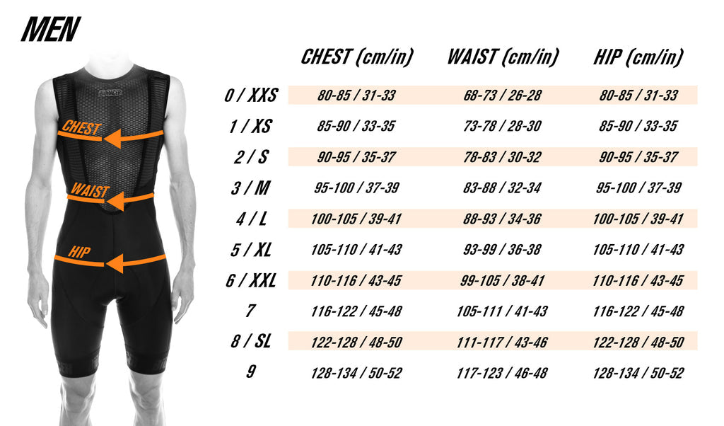 Bioracer-Jerseys-Belgium-Bodyfit-Jersey-Tempest-2.0-Size-Guide