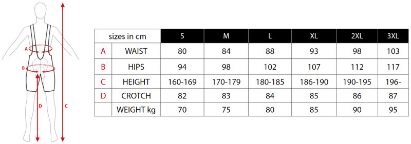 Gist-Italia-Bib-Shorts-Climber-Size-Guide