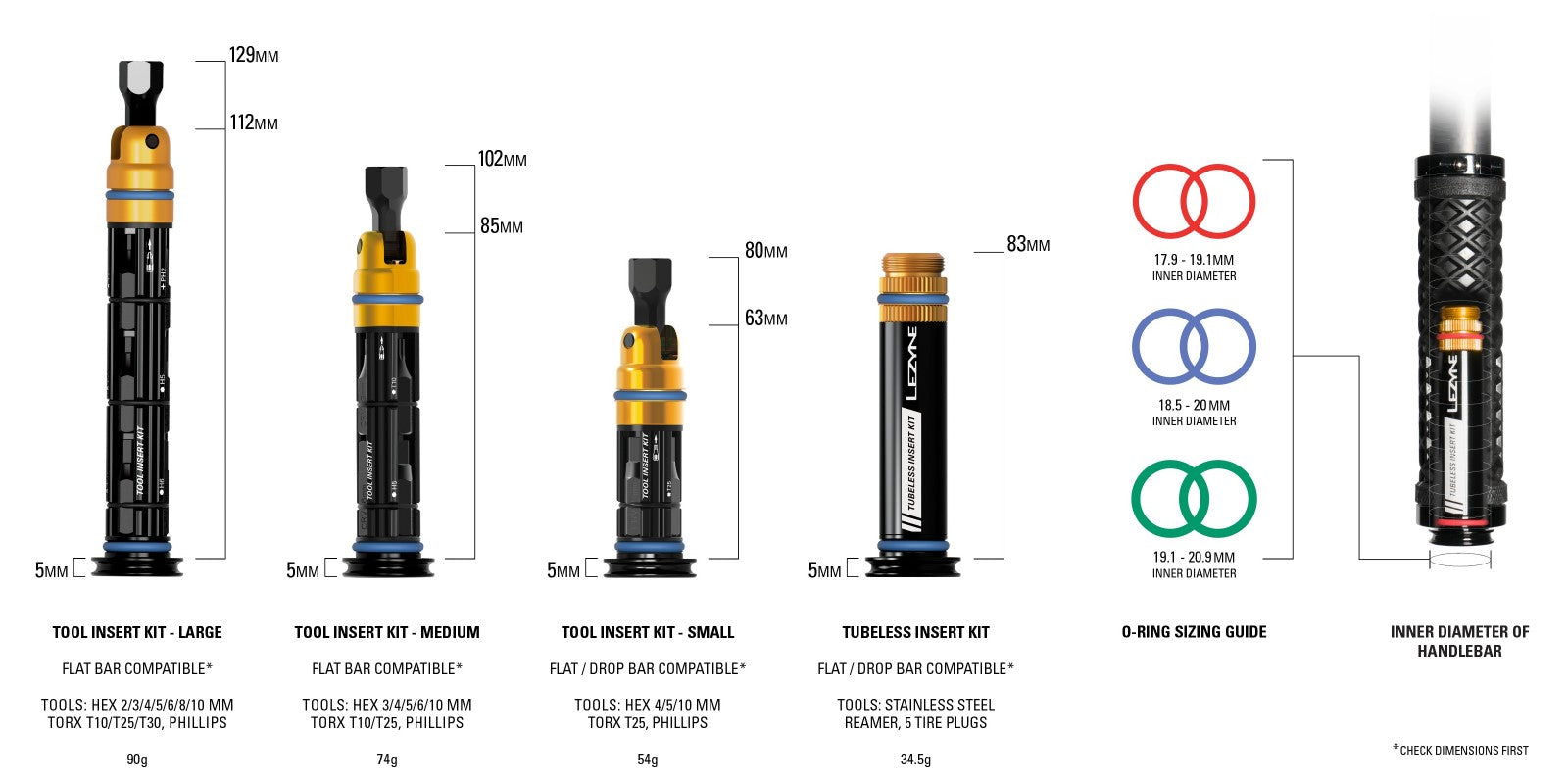 Lezyne-Dual-Insert-Kit-Medium-Chart