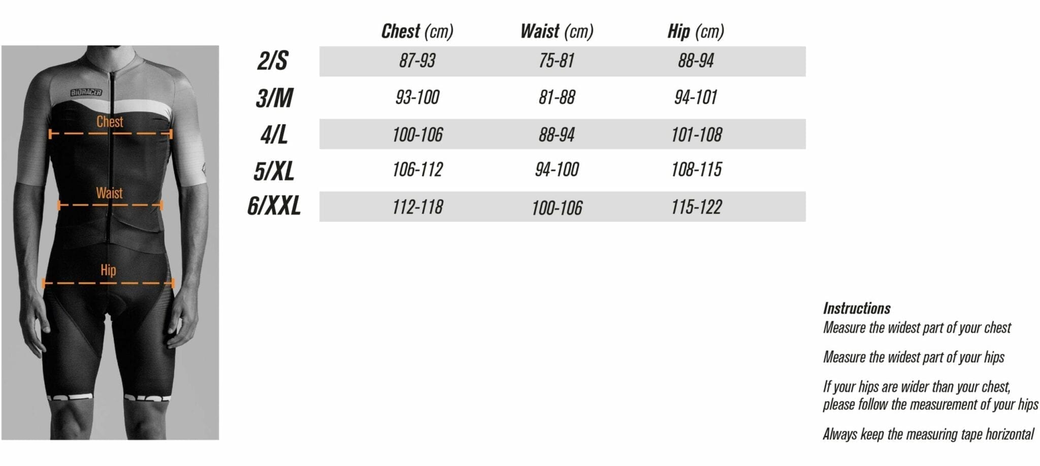 Bioracer-Jersey-SIZE-GUIDE