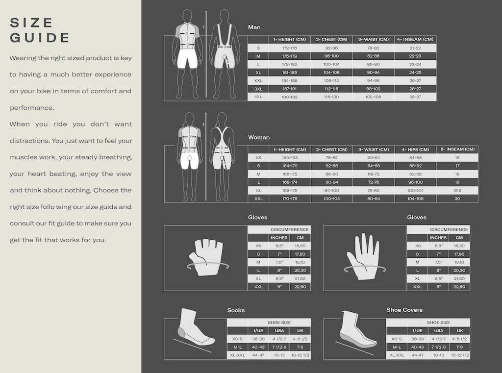 Santini - Size Guide