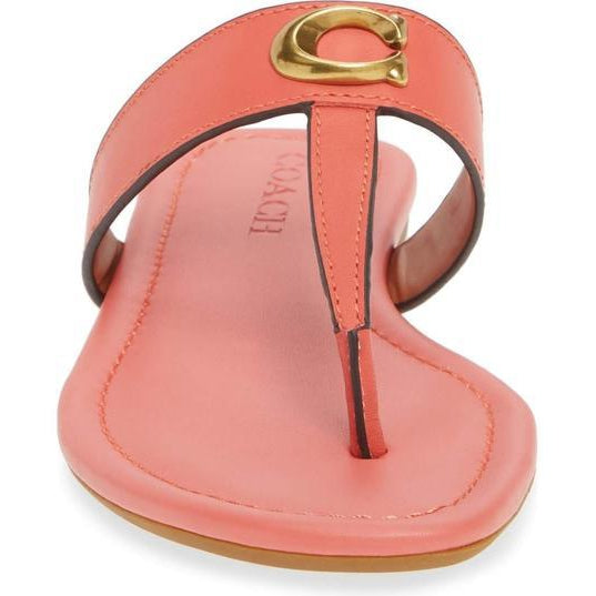 pink coach flip flops