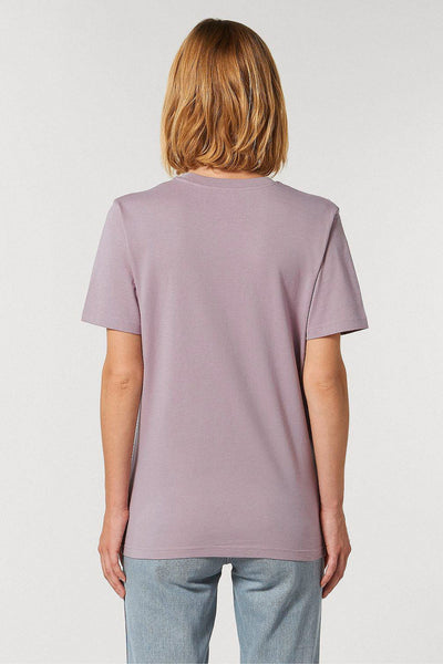 Lilac purple Women Donut Flowers Graphic T-Shirt, 100% organic cotton