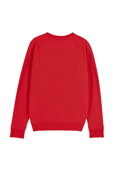 Red Men Cool Pineapple Printed Sweatshirt, Medium-weight, from organic cotton blend