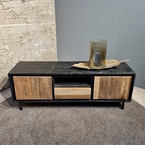 verlies uzelf nieuws toediening TV-meubel Mango hout | Industrieel Design | 140x40x50cm —  Industrieelinhuis.nl