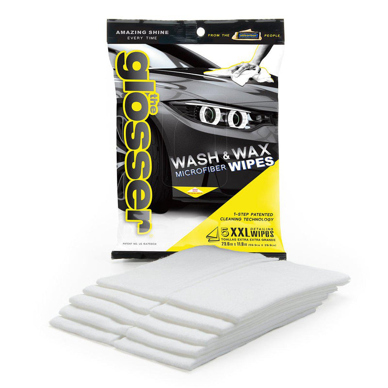 The Glosser®  Microfiber Car Polishing Cloth to Clean & Wax Car