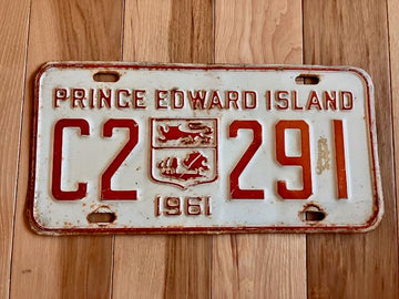 1961 Prince Edward Island License Plate