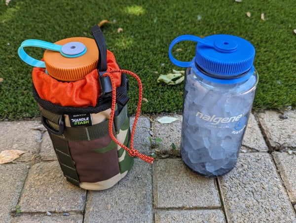 Handlestash stem bag with nalgene in the shade