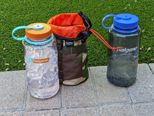 Water bottles in the shade after 2 hours