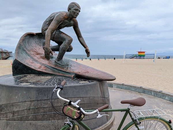 Statue at the end of Pier Ave, Hermosa Beach