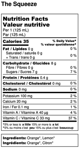 the squeeze - orange juice