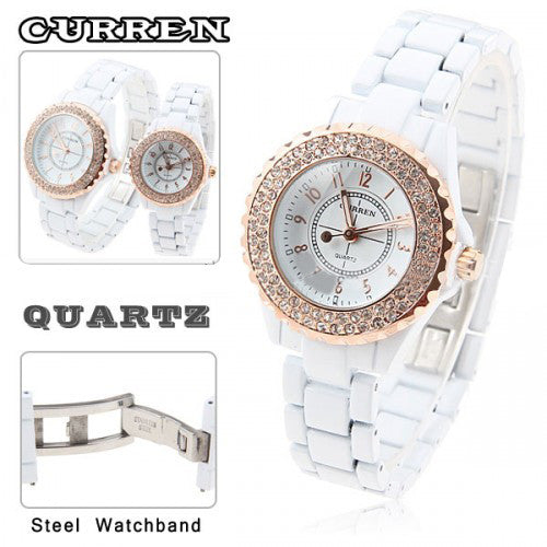 womens white waterproof watch