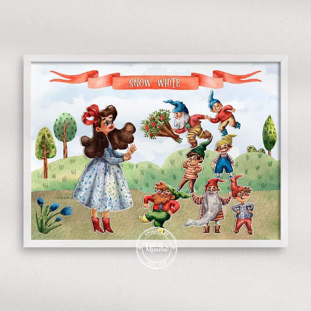 Famous Fairy Tales Snow White Wall Art Fitz Monroe