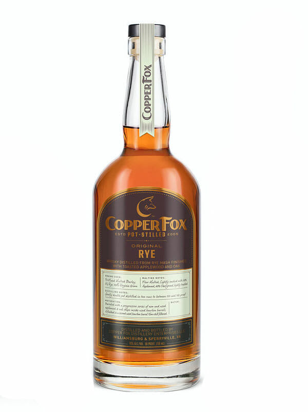 Copper Fox Rye Whiskey 750ml