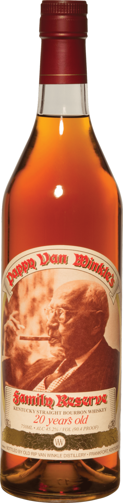 Pappy Van Winkle 2012 20 Year Old Family Reserve 100% Stitzel-Weller