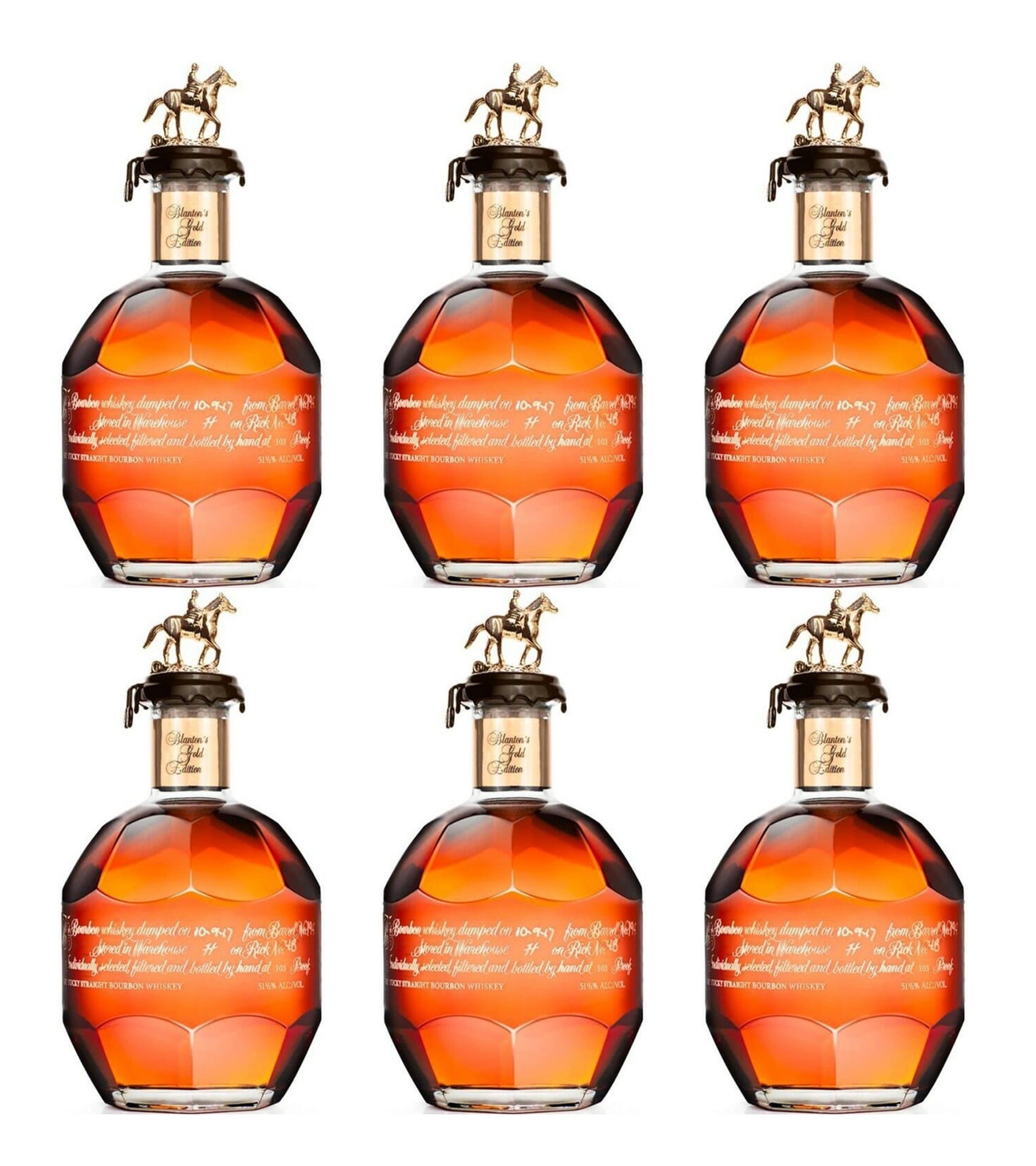 Blanton’s Gold Edition Single Barrel Bourbon Whiskey 6 pack 700ml