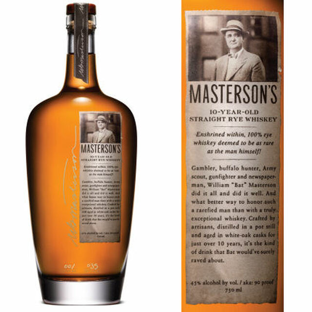 Masterson's 10 Year Old Straight Rye Whiskey 750ml