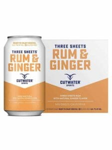 Cutwater Three Sheets Rum & Ginger 4/12oz