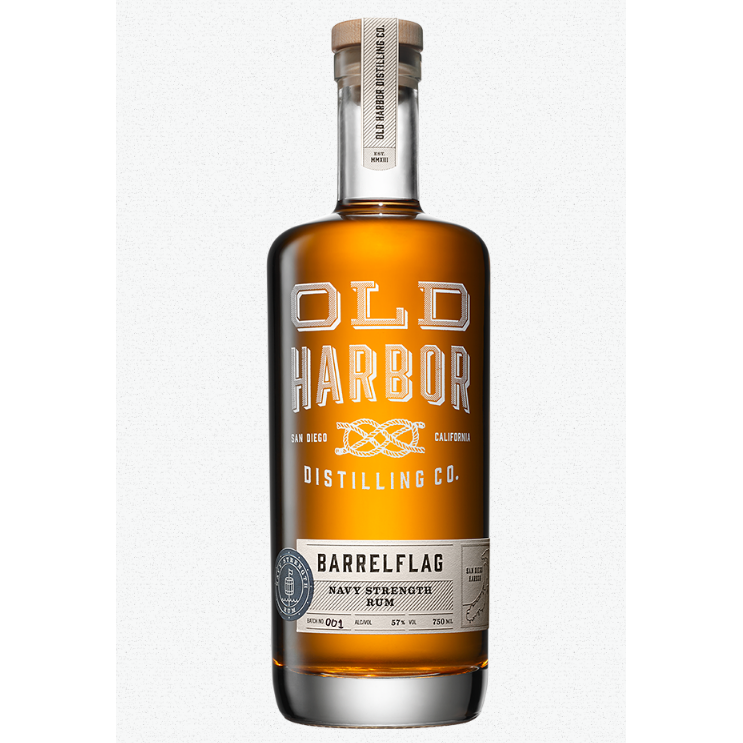 Old Harbor Barrel Flag Navy Strength Rum 750ml