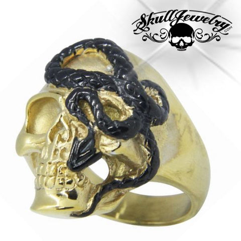 gold whitesnake ring