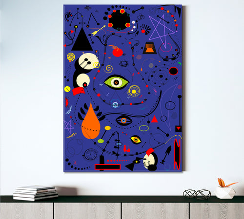 Style Miro French Painter Motives