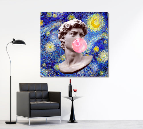 Starry Night David Michelangelo Blows A Bubble