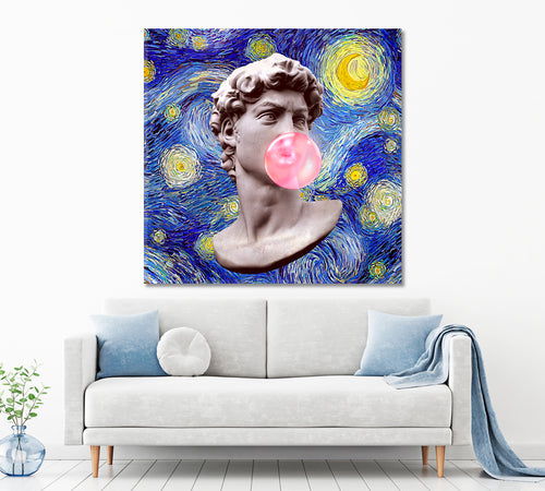 Starry Night David Michelangelo Blows A Bubble