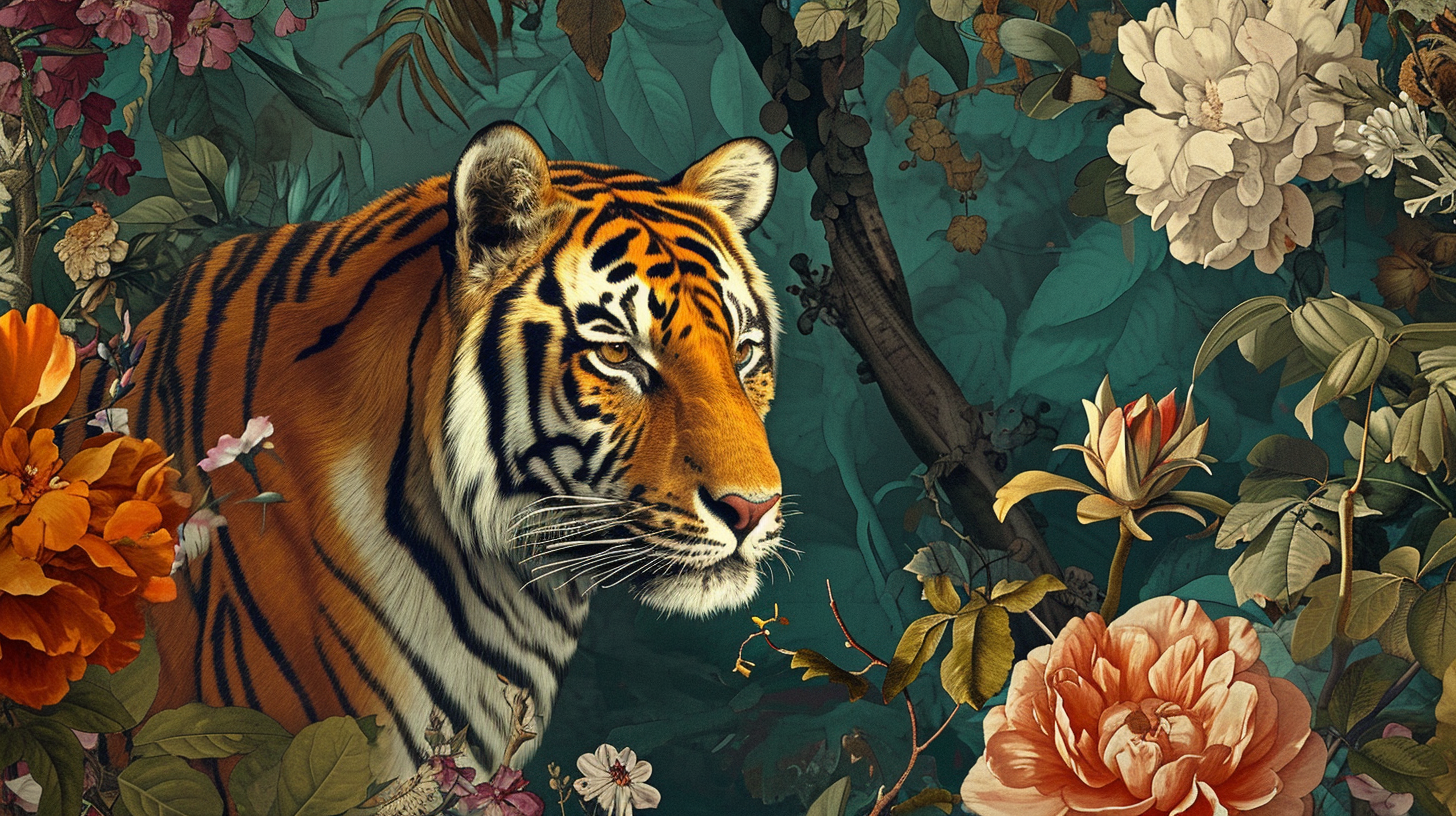 Tiger Wall Art and Wilflife Animals Canvas Prints
