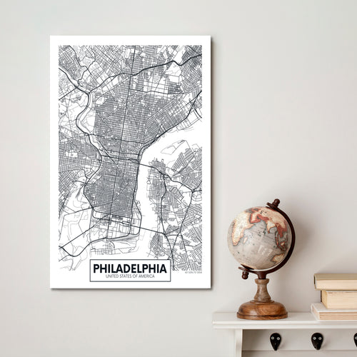 Detailed City Map Philadelphia USA