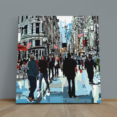 New York City Street Abstract Poster