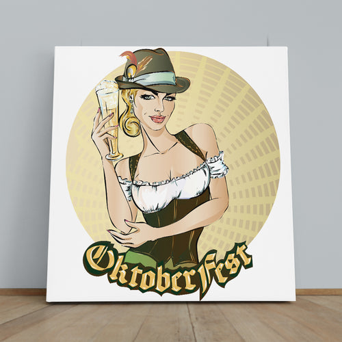 Oktoberfest Pin-up Woman Poster