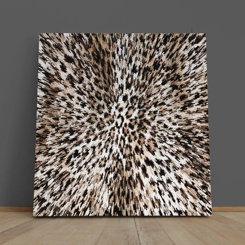 Abstract Leopard Rays Trippy Poster