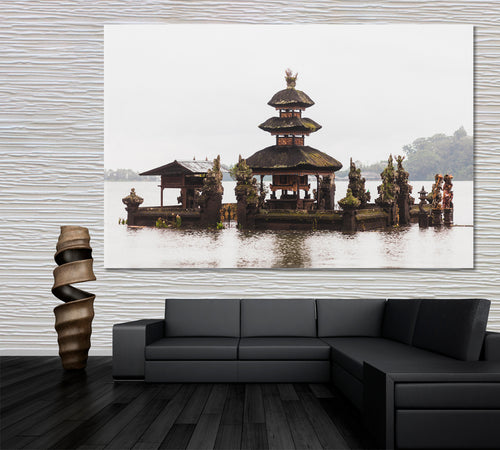 ASIA Antique Temple Bali Misty Landscape Ulun Danu Bratan