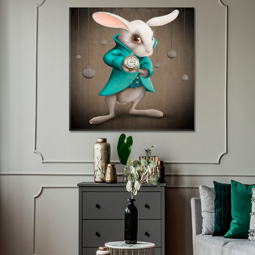 Alice's Adventures in Wonderland White Rabbit Clock KIDS ROOM FANTASY | S
