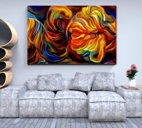 ABSTRACT SHAPES Contemporary Vivid Trendy Art