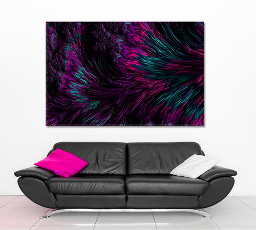 FRACTAL SWIRLS Dark Purple Graphic Design Abstract Creative Pattern